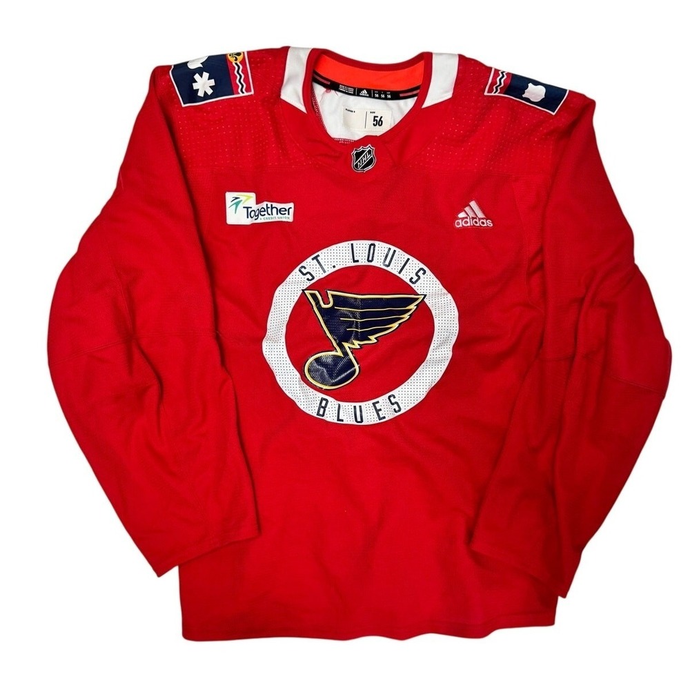 St. Louis Blues Adidas Authentic Pro Alternate Practice Jersey Willis #21 Sz 56 - Picture 1 of 6